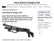 Tablet Screenshot of homedefenseshotgunssite.com